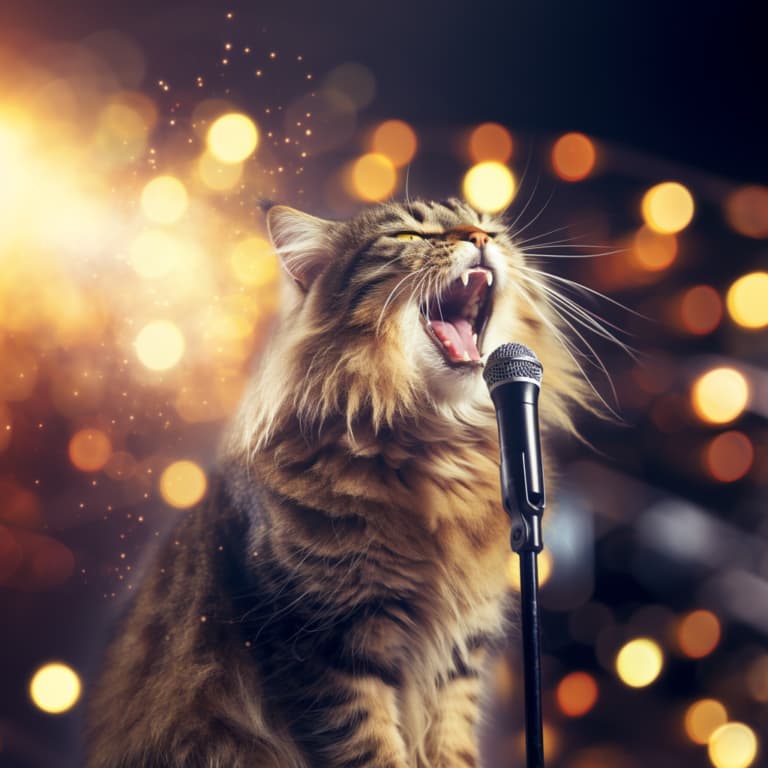 Cat singin